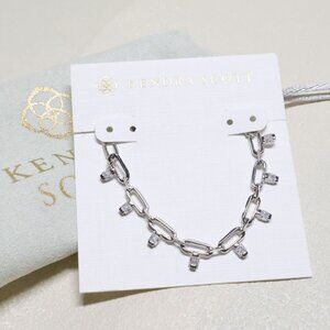 Kendra Scott | Lindy - Silver White CZ Crystal Chain Necklace